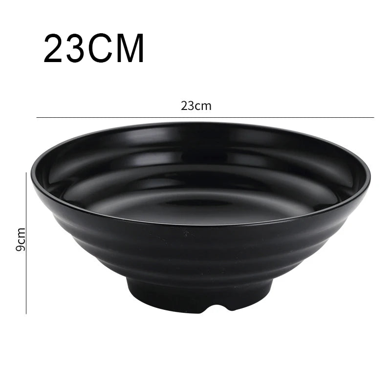 Thickened Plastic Ramen Bowl – Anti-Slip Noodle & Salad Bowl Plastic Ramen Bowl Oasis Select 23cm