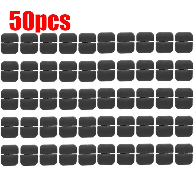 10/20/40/60pcs Car Hood Soundproof Cotton Clip Black Cotton Clip Car Exterior For VW Polo Tiguan Passat Leon 2 Skoda Octavia 2 Oasis Select 50pcs