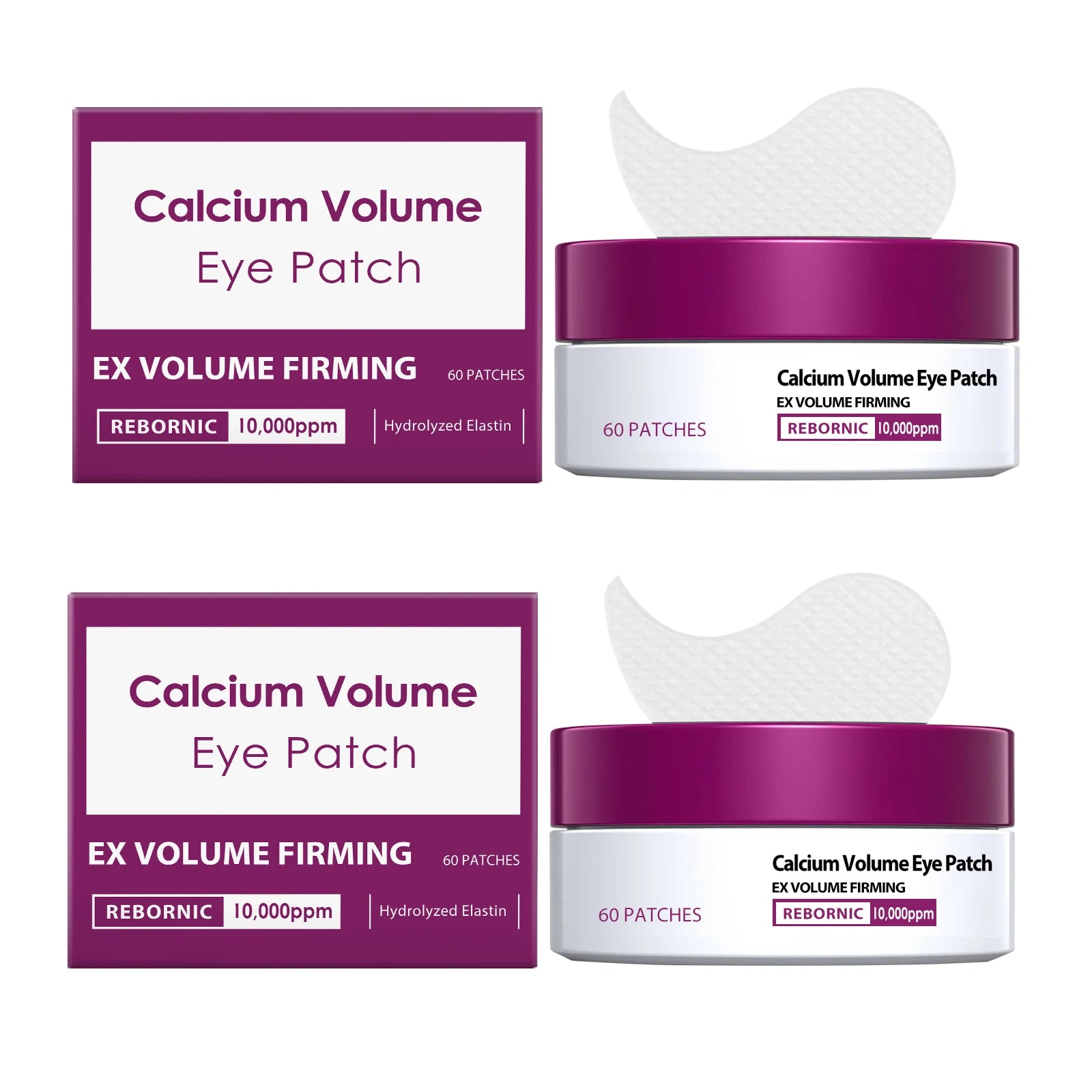 Calcium Eye Patches – Hydrating, Firming & Brightening 60pcs Eye Patch Mask Oasis Select 2 X 60pcs boxed