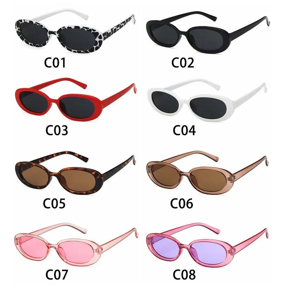 Vintage Sun Glasses UV400 Oval Sunglasses Fashion Shades Sunglasses for Women Eyewear Oasis Select