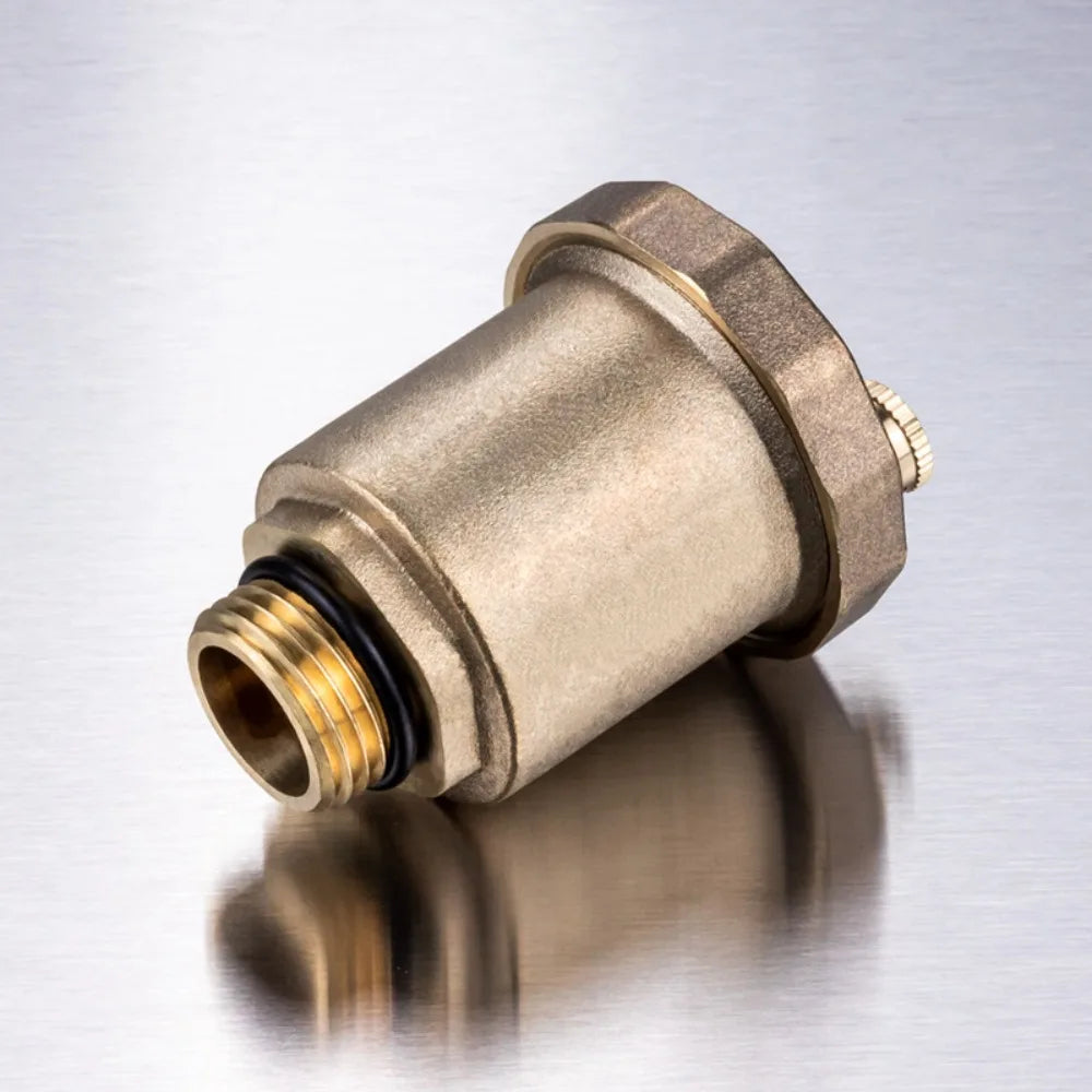 Brass Automatic Float Valve Kit 1/2"G Air Bleeder Release Vent Valve & 1/2"G Female Connector Adapter Oasis Select