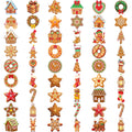 54pcs Christmas Gingerbread Man Temporary Tattoo Stickers