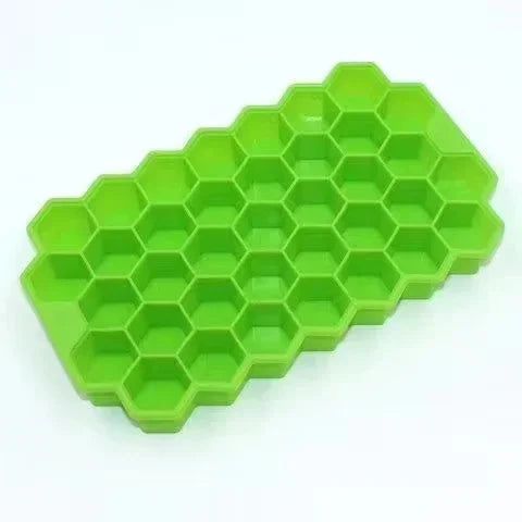 Ice Cube Tray Silicone Mould 37 Cellular Silicone Ice Cubes Hexagonal Molds DIY Kitchen Honeycomb Ice Cubes Molds Oasis Select Green
