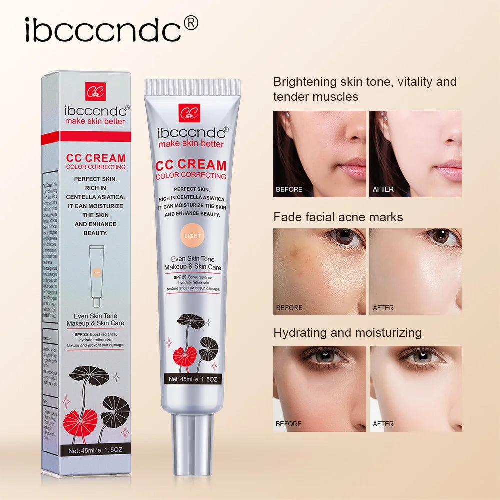 CC Cream Waterproof Moisturizing Correcting Anti-sweat Makeup Before Concealer Lasting Women Makeup Protect Skin Makeup Oasis Select