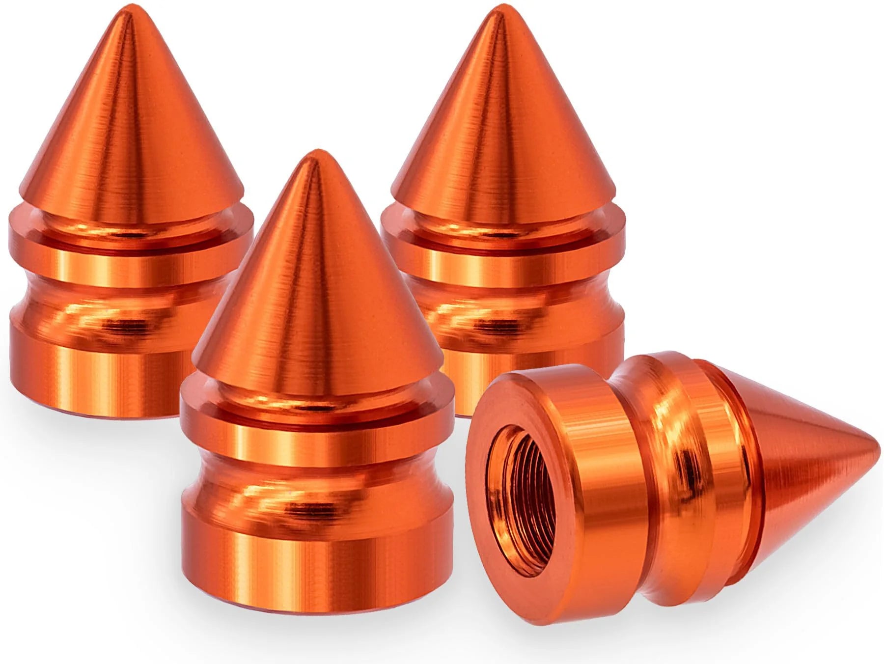 Automobile, motorcycle, conical tower shaped aluminum alloy valve cap, colored valve cap, pointed cap Oasis Select 4pcs 8