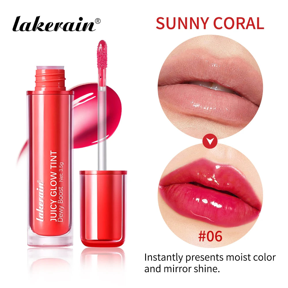 Mirror Lip Glow Tint Long-wearing Hydration Moisturizing Juicy Lip Gloss Non-sticky Color Stays Put Lips Care Plumping Gloss Oil Oasis Select