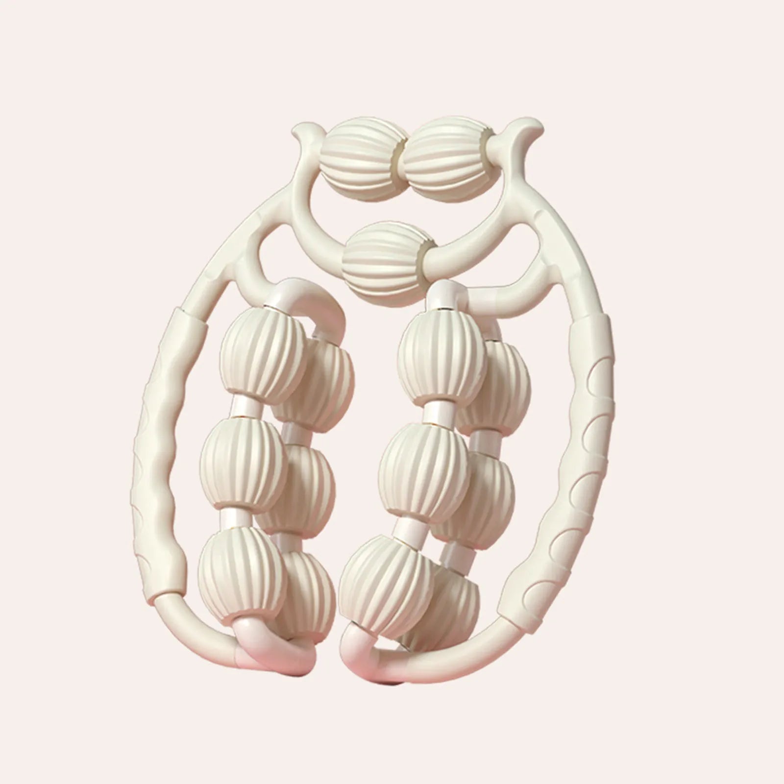Round Massage Roller – Legs, Waist & Cellulite Relief Tool Massage Roller Tool Oasis Select White