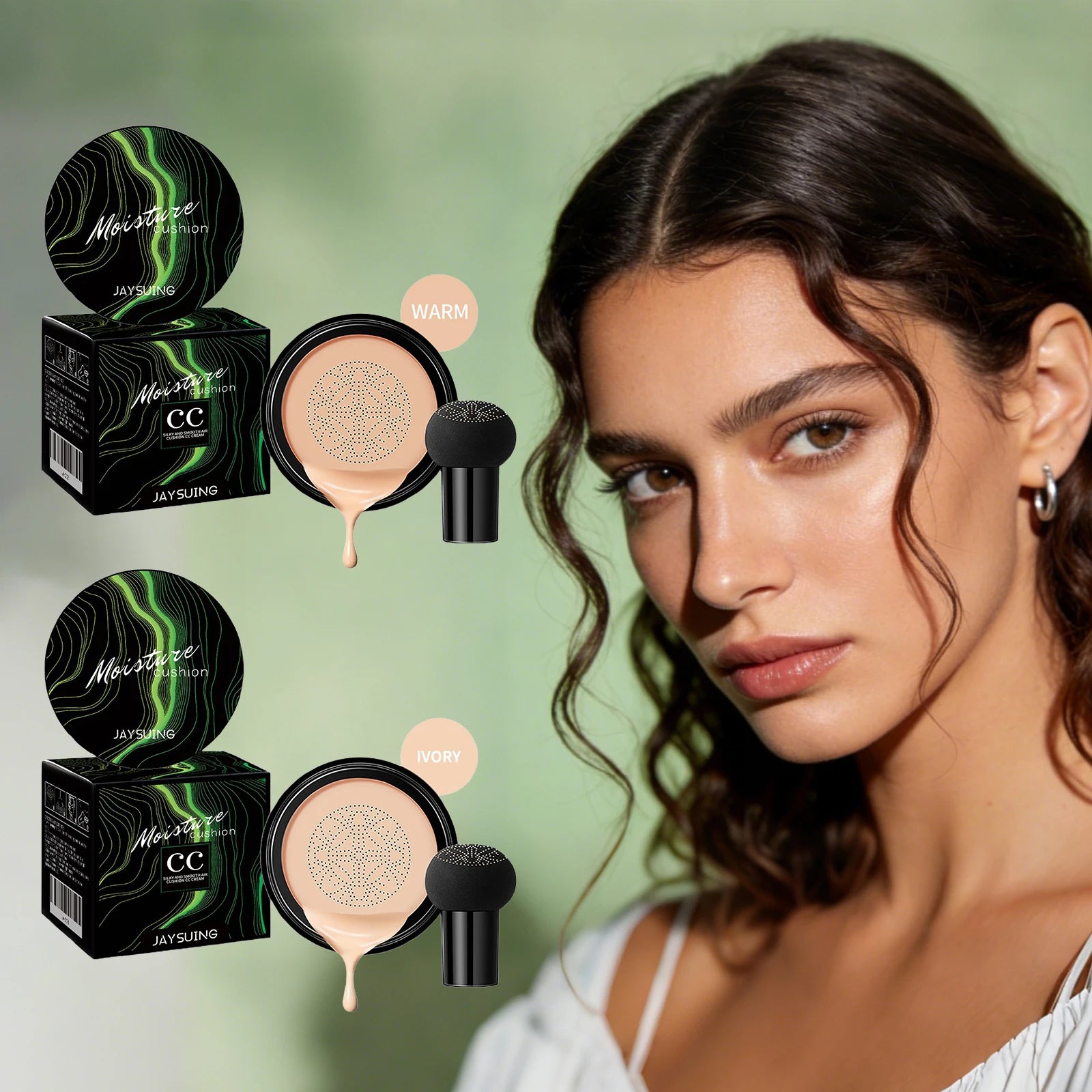 Mushroom Head Air Cushion Concealer – Oil Control & Full Cover Air Cushion Concealer Oasis Select