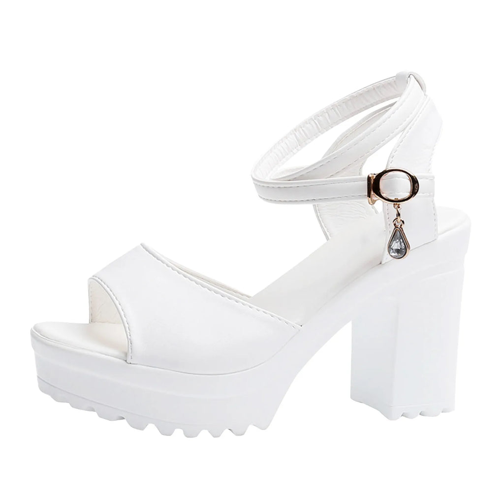 Women Fish Mouth Platform High Heels Wedges Buckle Slope Sandals Women Shoes Woman Platform High Heels Sandals High Heels Oasis Select