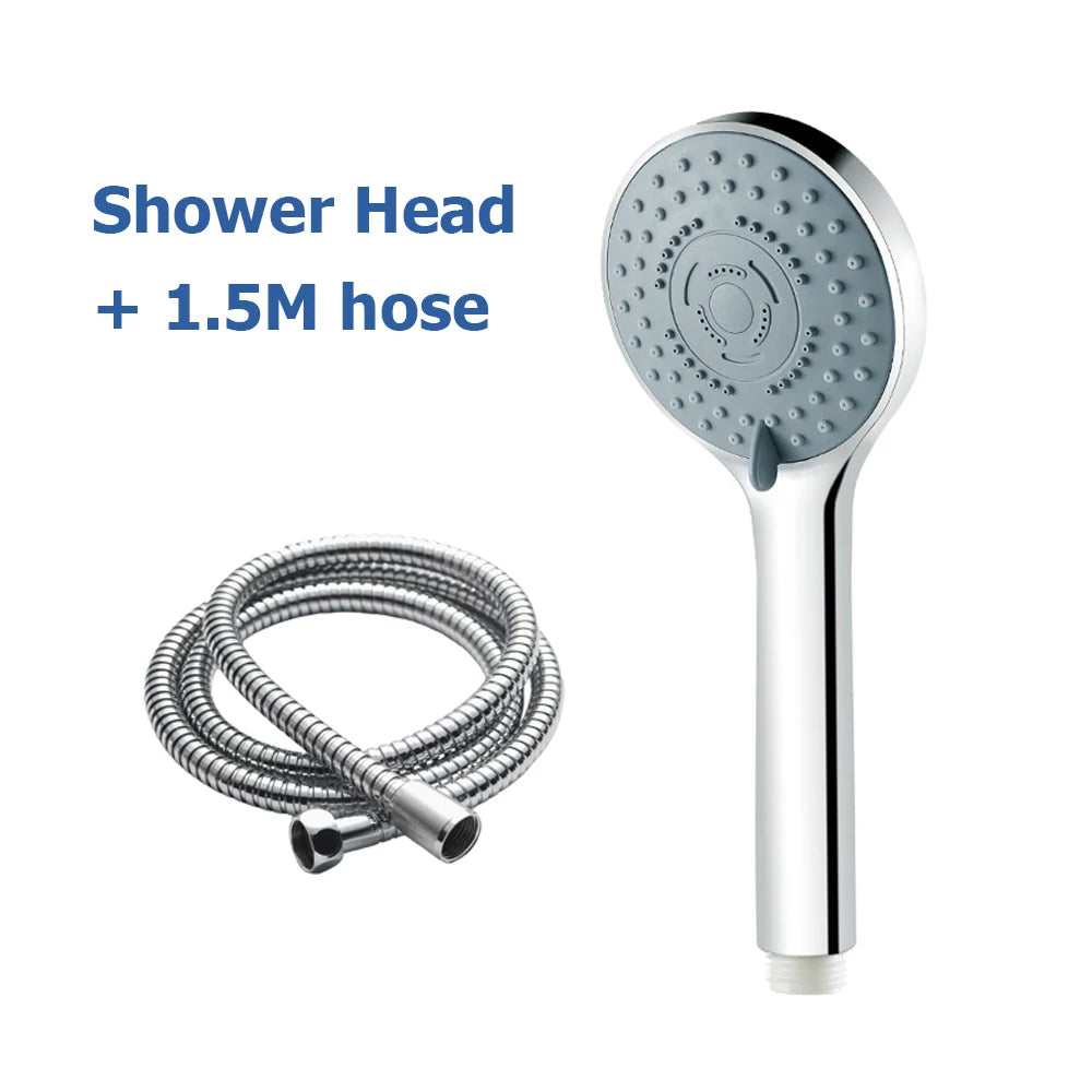 5-Mode Handheld Shower Head Set with Hose & Bracket