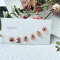 3/6/7pairs Capybara Cartoon Stud Earrings Mini Ear Studs Cute Earring Fashion All-match Earrings For Women Jewelry Accessories Oasis Select 3pairs