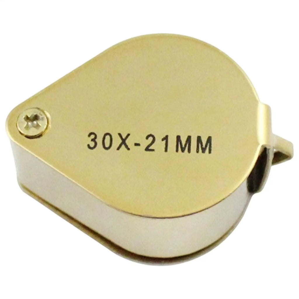 Magnifying Glass 30X Pocket Loupe Magnifier Jewelry Magnifying Glass Foldable Diamond Triplet Eye Glass Tool Reading Magnifier Oasis Select