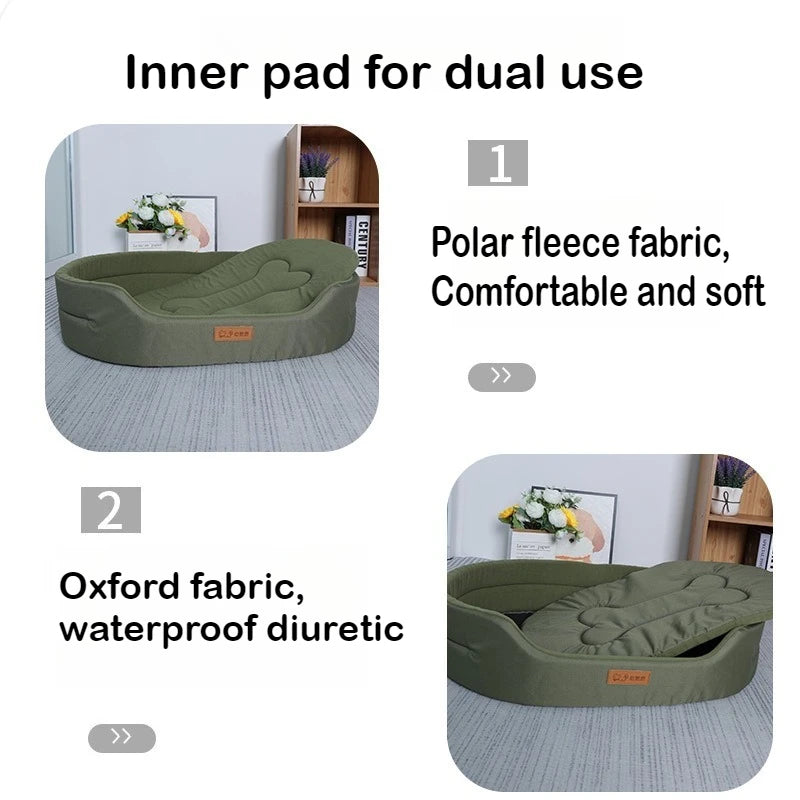 Oxford Cloth Kennel Oval Dog Four Seasons Universal High Appearance Level Shiba Inu Dog Mattress Cat Kennel Dog Bed Cat Bed Oasis Select