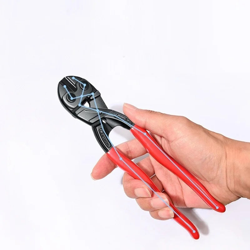 8/10inches Bolt Cutter High Leverage Bolt Cutter with Notch and Spring Industrial Wire Cutter Repair Heavy Duty Hand Tools Oasis Select