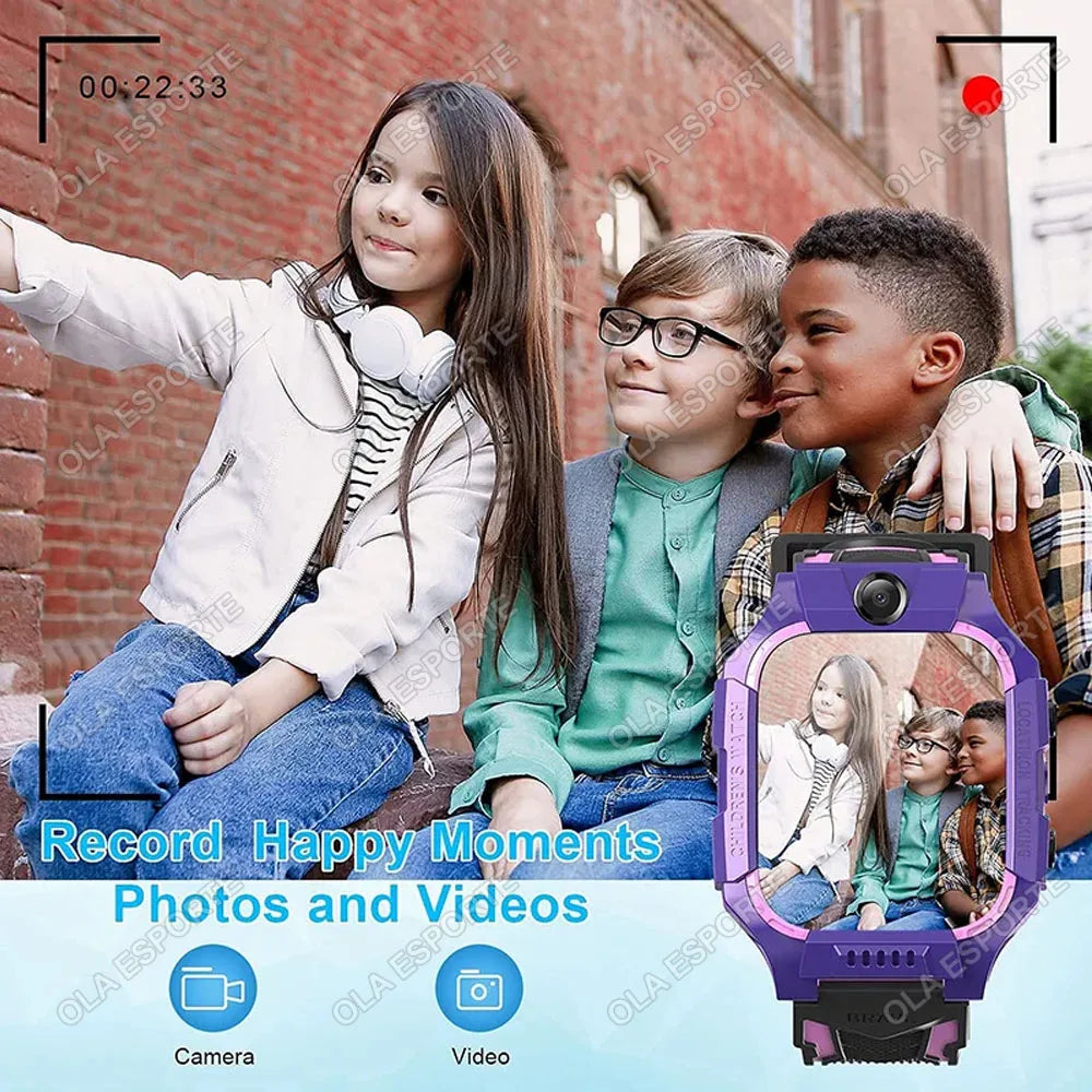 Kids GPS Smartwatch 2G SIM SOS Call IP67 Waterproof | Ages 3–12
