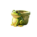 Resin Frog Flower Pot – Funny Garden Succulent & Pencil Holder Resin Decorative Planter Oasis Select Green