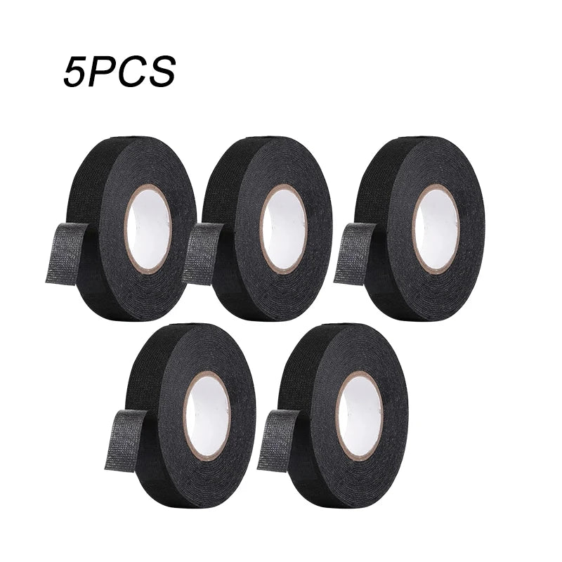 Electrical Insulating Tape Heat Resistant Harness Tape 9/15/50MM Car Cable Harness Wiring Loom Protection Waterproof Tape Oasis Select 5PCS 10M 9mm
