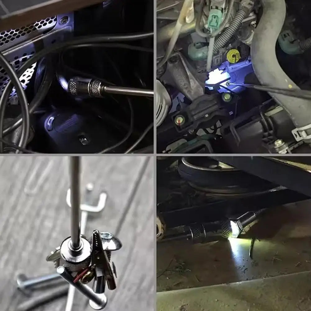 Telescopic Magnetic Pickup Tool – Extendable Magnet Pen & Light