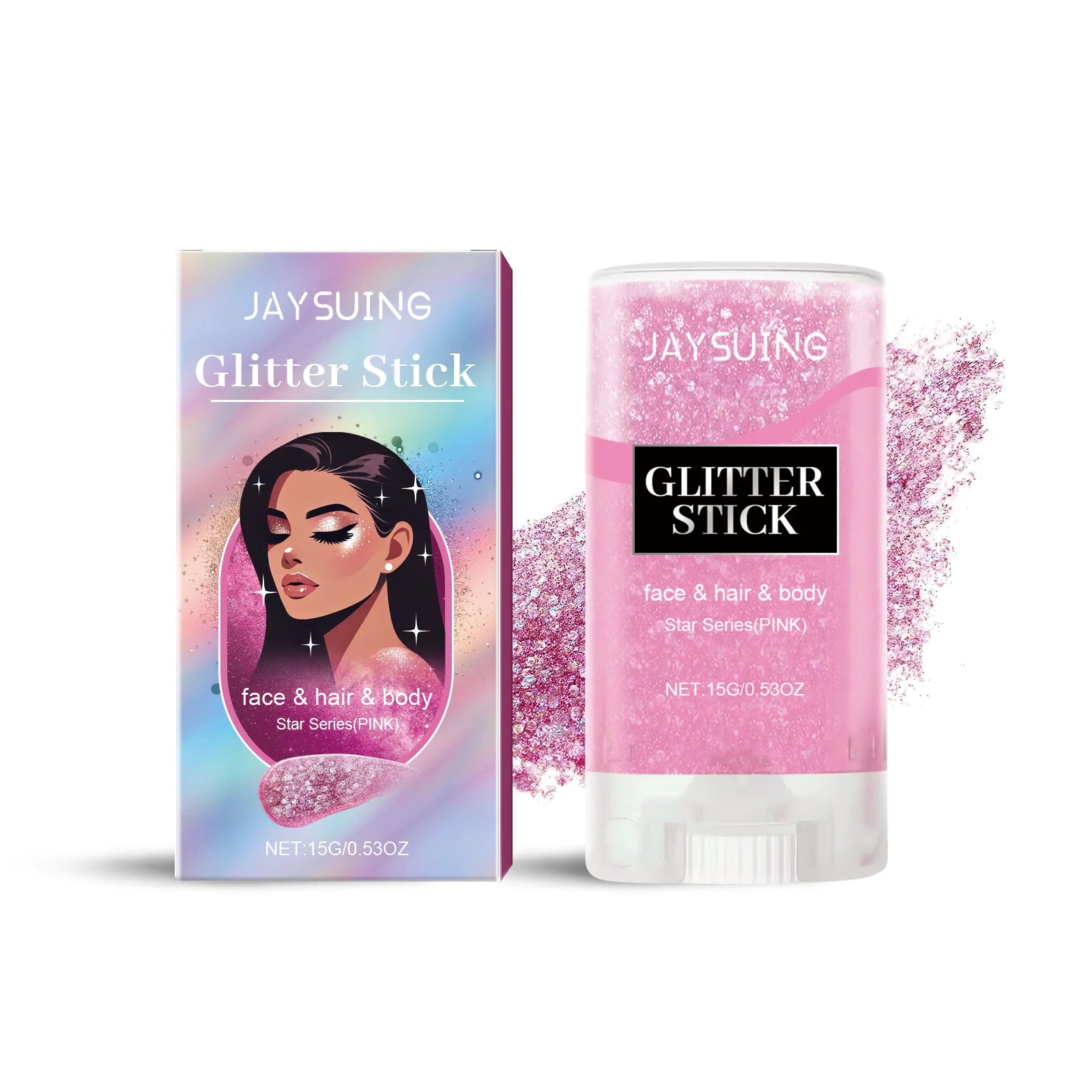 Glitter Gel Stick – Face Body & Hair Shimmer Makeup | 6 Shades