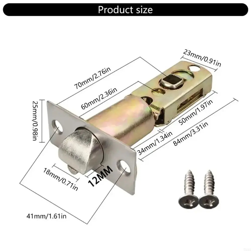 Stainless Steel Door Lock Latch – Privacy Bolt Catch Bathroom