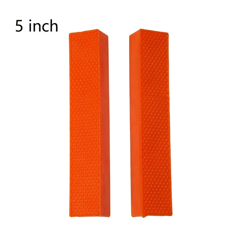 2pcs 4/5/6 Inch Magnetic Soft Pad Jaw Rubber For Metal Vise Bench Machine Tools For Metal Vise Bench Machine Tools Oasis Select Red