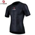 X-TIGER Men's Cycling Shirt Mesh Breathable Quick-drying Cycling Base Layers MTB Mountain Road Bicycle Undershirt Oasis Select Black XL