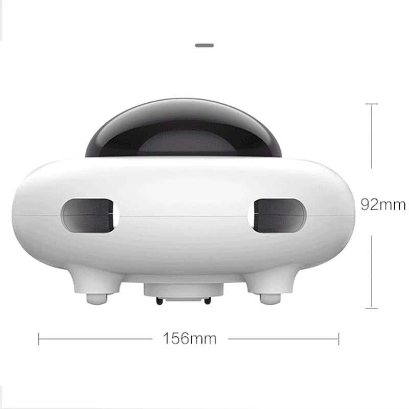 Cat Toy Smart Teaser UFO Pet Turntable Catching Training toys USB Charging Cat Teaser Replaceable Feather Interactive Auto Oasis Select