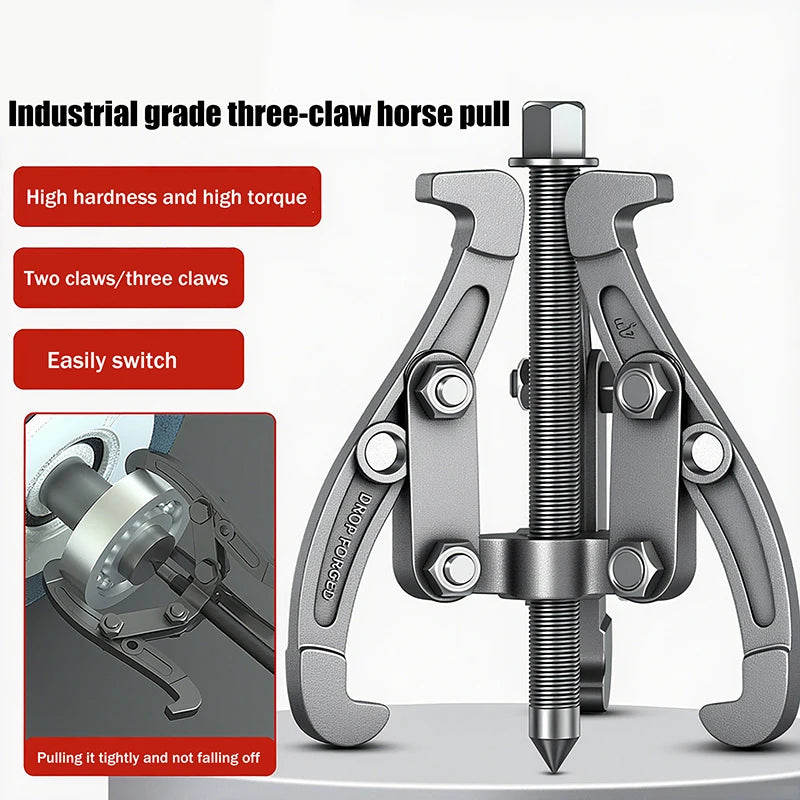 Gear Puller 3/4/6/8/10 Inch 3 Jaw Reversible Pulley Remover Tool Bearing Flywheel Removal Kit Heavy Duty Professional Grade Oasis Select