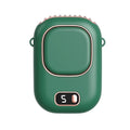 Portable Waist Fan Mini USB Rechargeable Wearable Hanging Neck Fan for Outdoor Sports Travel Camping Waisted Clip Fans Oasis Select Green