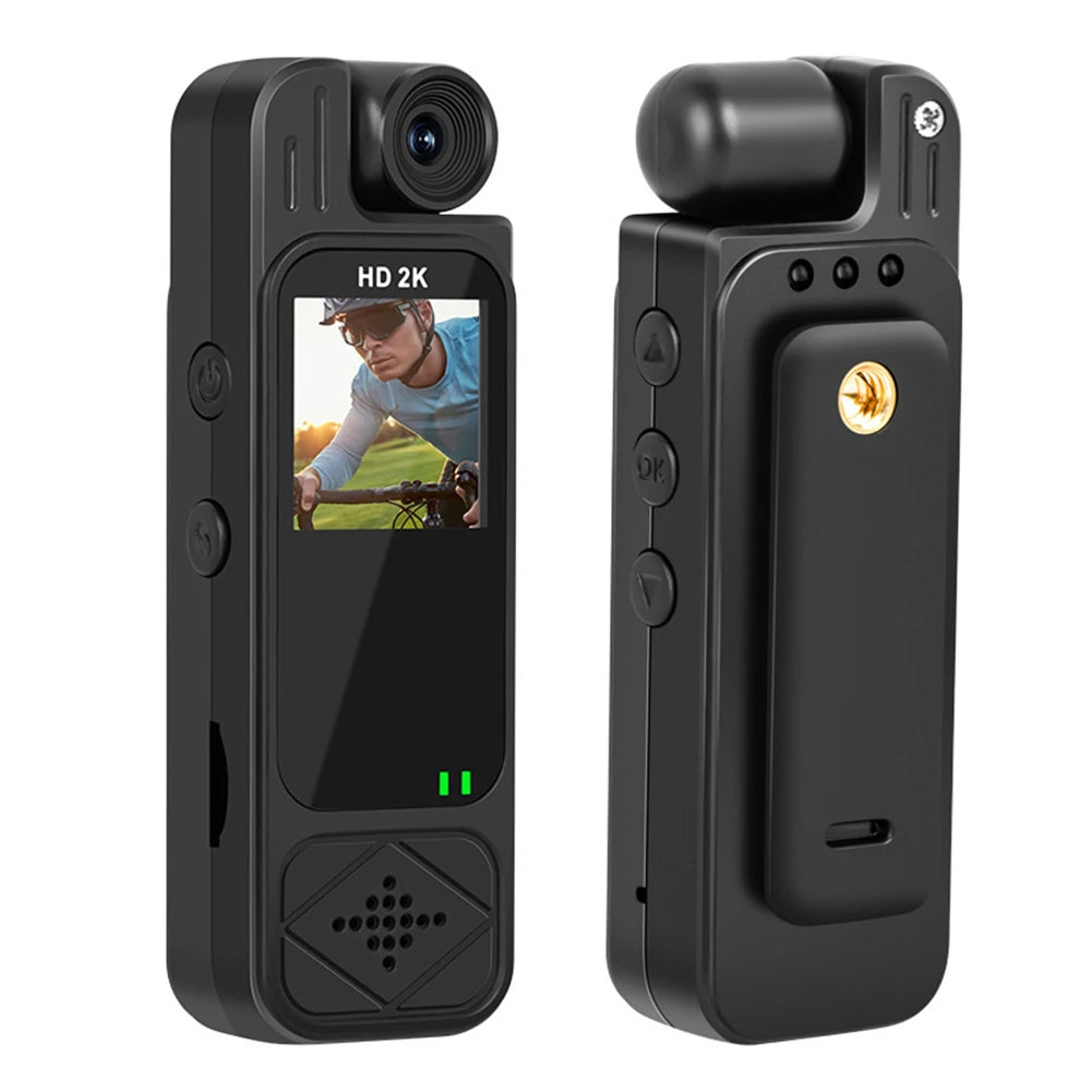 Mini Body Cam 2K 1080P HD Night Vision & Motion Detection