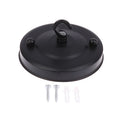 1Pc Lamp Part Ceiling Plate Holder Fitting Wall Hook Light Living Room Pendant Plate 10.5*6cm Household DIY Chandelier Decor Oasis Select Black