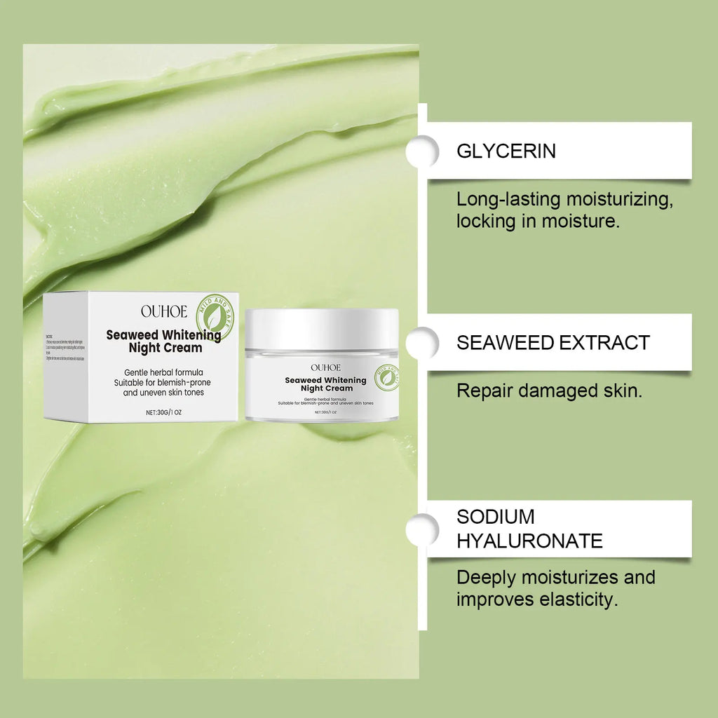 Nourishing Face Night Cream Whitening Moisturize Hydration Night Skin Care Facial Rejuvenation Brightening Face Repairing Cream Oasis Select