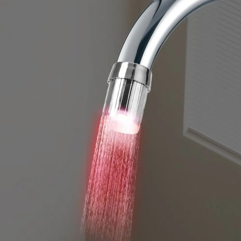 New 3 Colors Change Automatically Temperature Sensitive Faucet Adjustable LED Faucet Creative Luminous Faucet for Kitchen Oasis Select