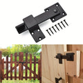 One Piece of Robust Matte Black Metal Latch for Barn Doors,Suitable for Both Indoor And Outdoor Solid Wood Doors Oasis Select black 5.5inch