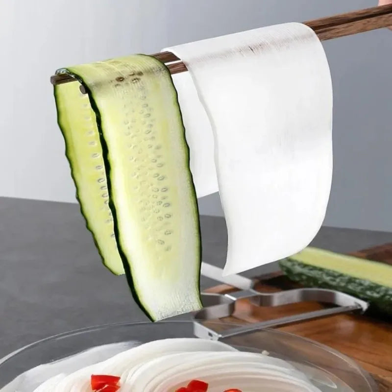 Cabbage Wide Mouth Peeler Stainless Steel Large Caliber Slicer for Radish Cucumber Potato and Vegetable Peeling Shredding Oasis Select