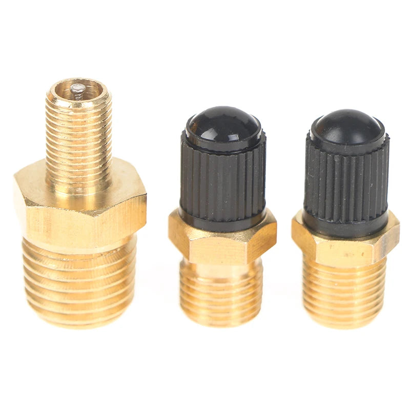 1/4 Inch NPT Solid Nickel Plated Brass Air Compressor Tank Fill Valve 6.35mm Male NPT Standard Thread Core Rated To 2g00psi Oasis Select
