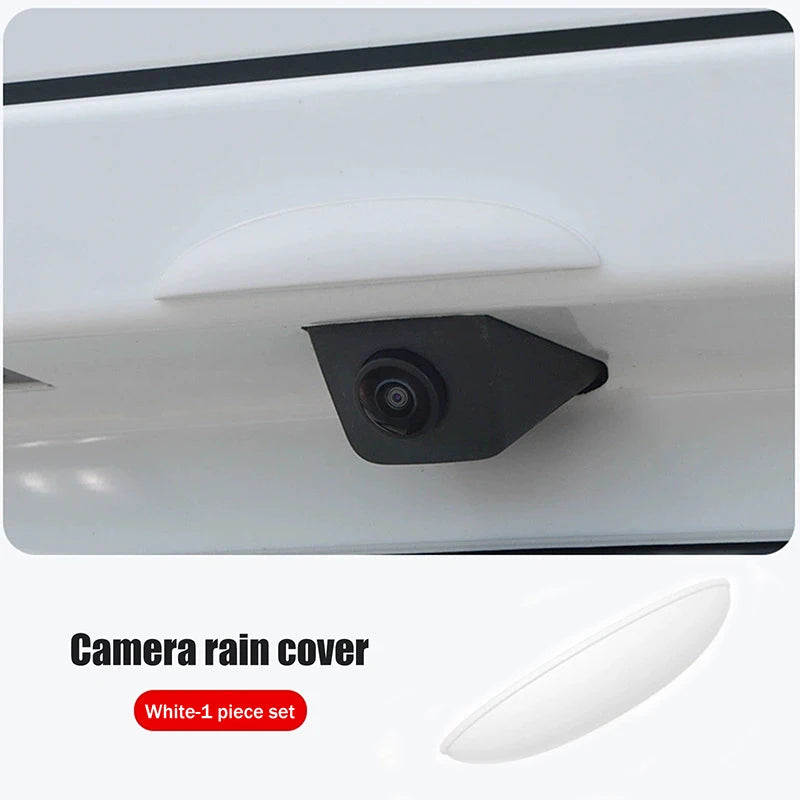 Car Rear Camera Rain Cover Automobile Rear Camera Rain Shield Waterproof Protection Protector Car Accessories For Daily Driving Oasis Select White