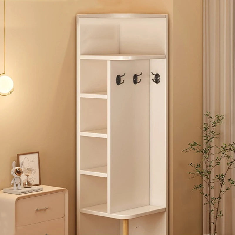 Corner storage cabinet for home use, simple foyer, coat rack, corner wall display cabinet, floor standing bookshelf, bedroom sid Oasis Select