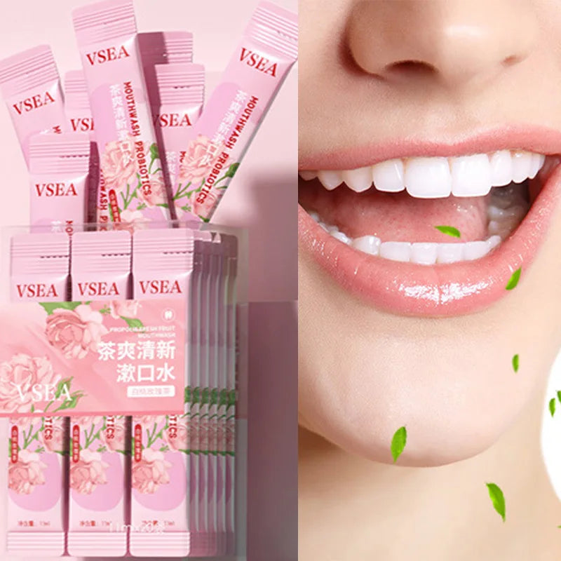 DR.DAVEY White Peach Rose Tea Mouthwash – 20 Portable Sachets