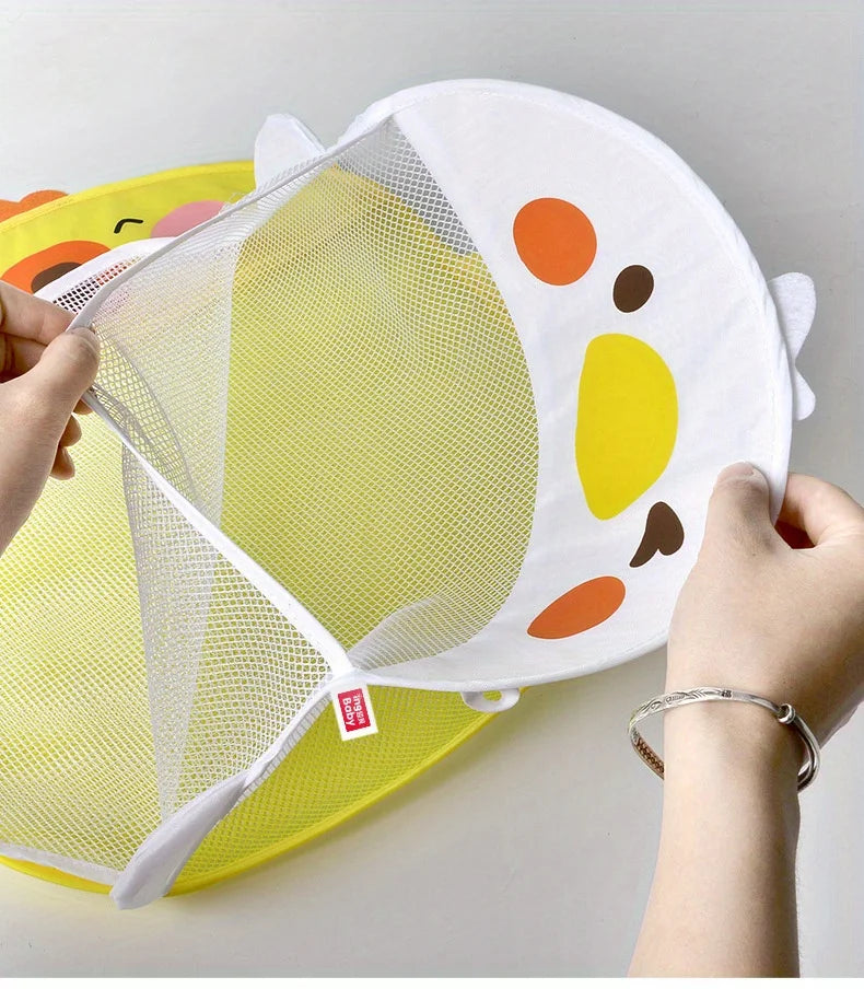 Mesh Baby Bath Toy Storage Bags Sucker Design Baby Bath Organizers for Bathtub Toys Cartoon Animal Cloth Sand Toys Storage Net Oasis Select