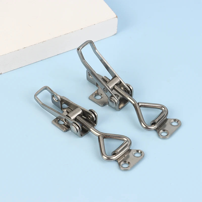 1Pc 304 Stainless Steel Marine Clamp Deck Hasp Lock Boat Accessory Anti-Rattle Latch Fastener for Locker Oasis Select