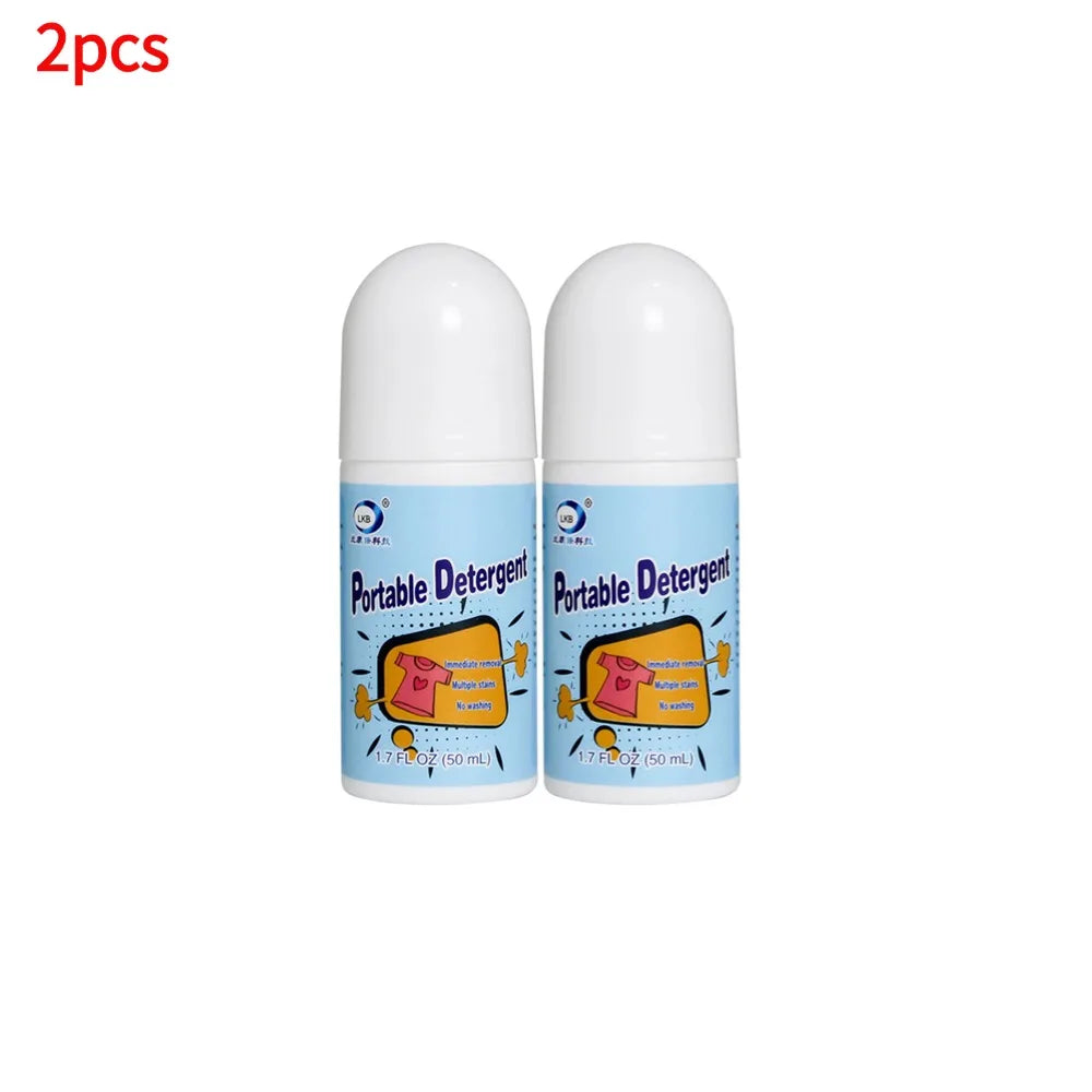 Clothes Stain Removal Rolling Ball Portable Stain Cleaning Detergent Decontamination Pen Powerful Dust Cleaner Remover Oasis Select 2pcs