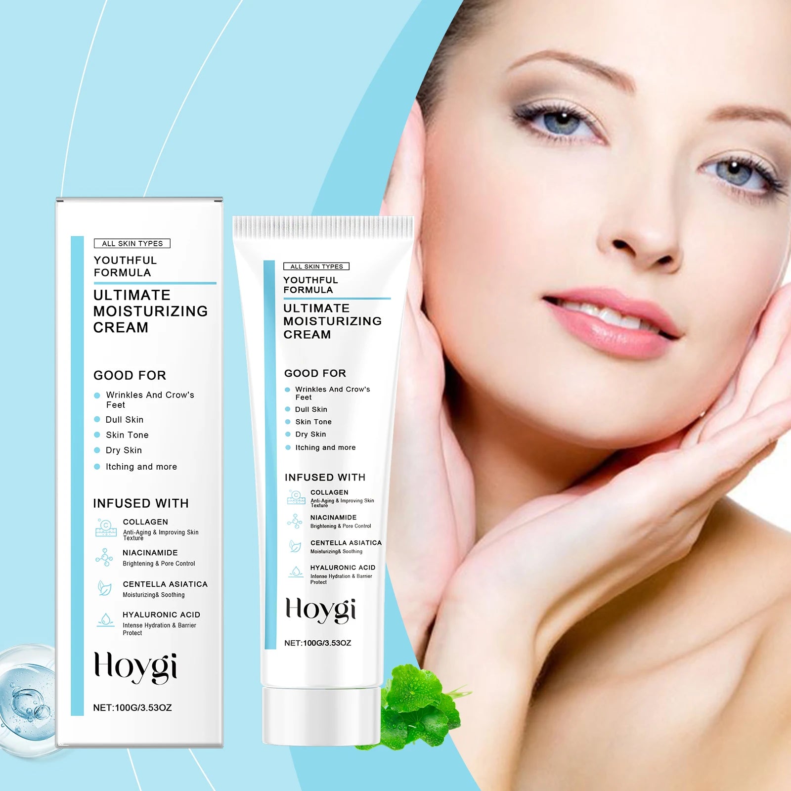 Centella & Hyaluronic Acid Face Cream – Barrier Repair 100g