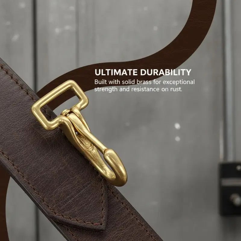 Brass Bag Strap Buckle Pet Leash Adapter Durable Metal Fastener for Dog Cat Traction Rope Accessory Oasis Select