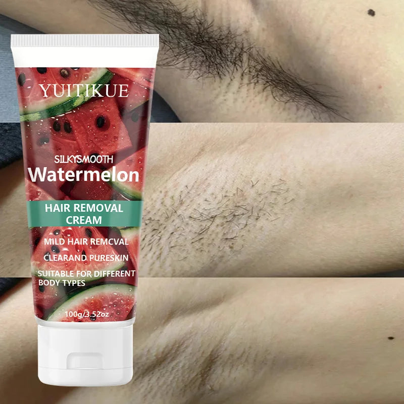 YUITIKUE Watermelon Depilatory Cream – Painless Hair Removal
