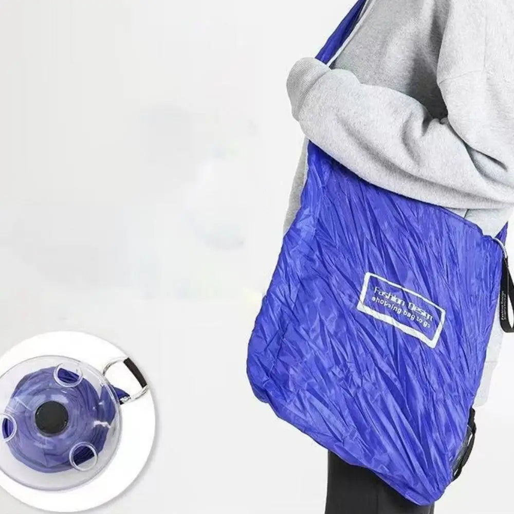 Foldable Disc Shopping Bag – Reusable Eco Grocery Tote