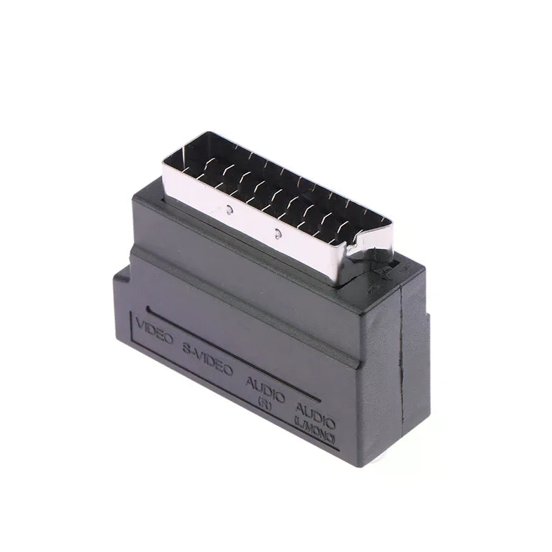 21-Pin SCART Adapter – S-Video & Composite with In/Out Switch