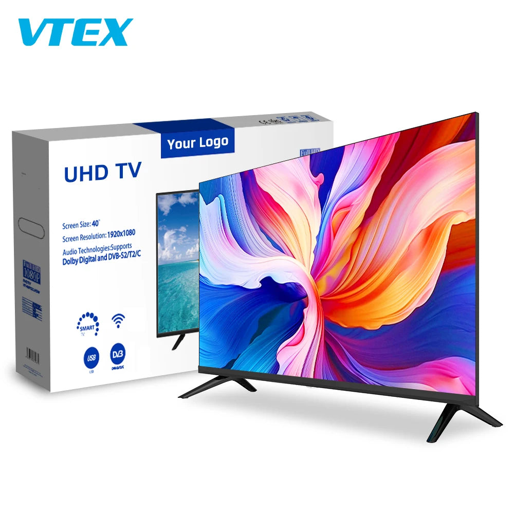VITEK 49 60 78 Inch Smart 4K Television LED TV,Cheap Chinese Flat Screen UHD Television,55 65 75 80 85 Inch Smart UHD LED TV 4K Oasis Select Default Title