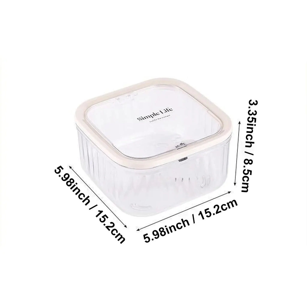 Transparent storage box, laundry bead storage box, storage container for hair rings and hair clips, desktop miscellaneous box Oasis Select Transparent-S