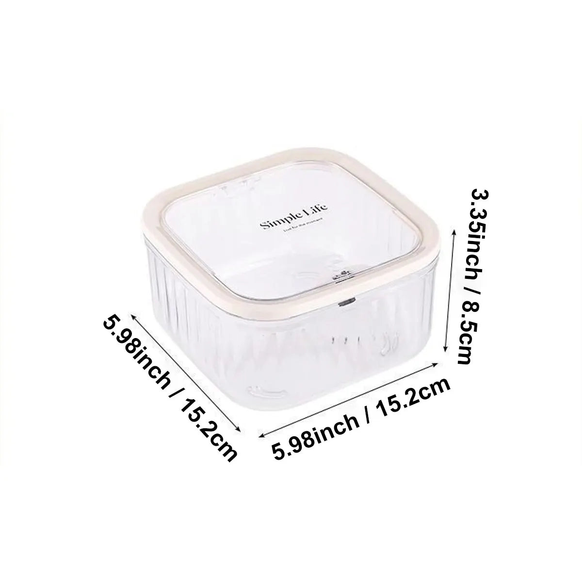 Transparent storage box, laundry bead storage box, storage container for hair rings and hair clips, desktop miscellaneous box Oasis Select Transparent-S